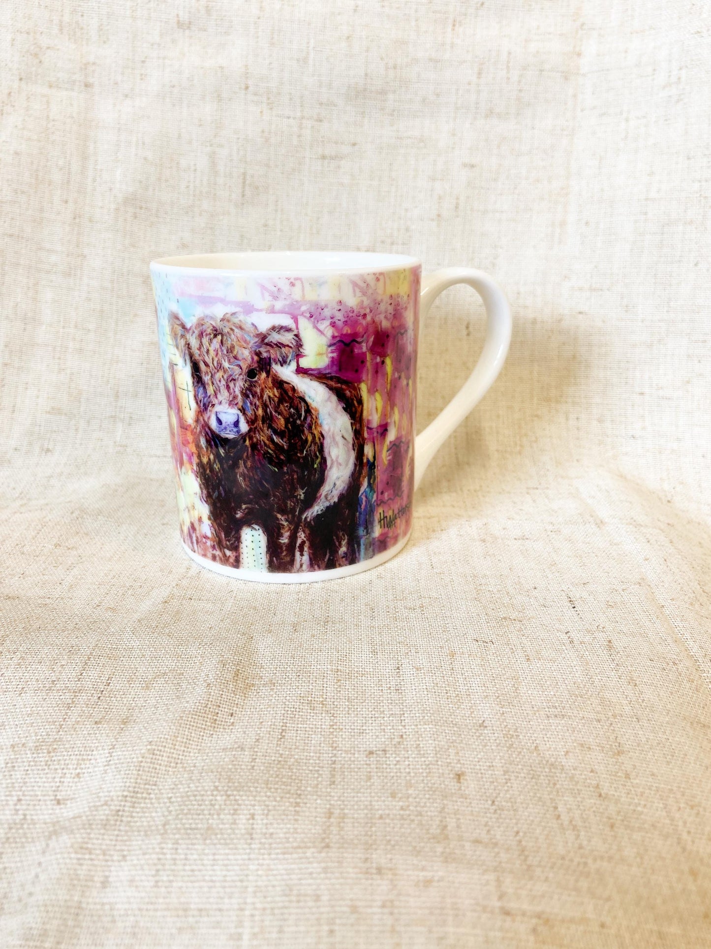 Ellen | Belted Galloway Cow Fine Bone China Mug | 10 oz
