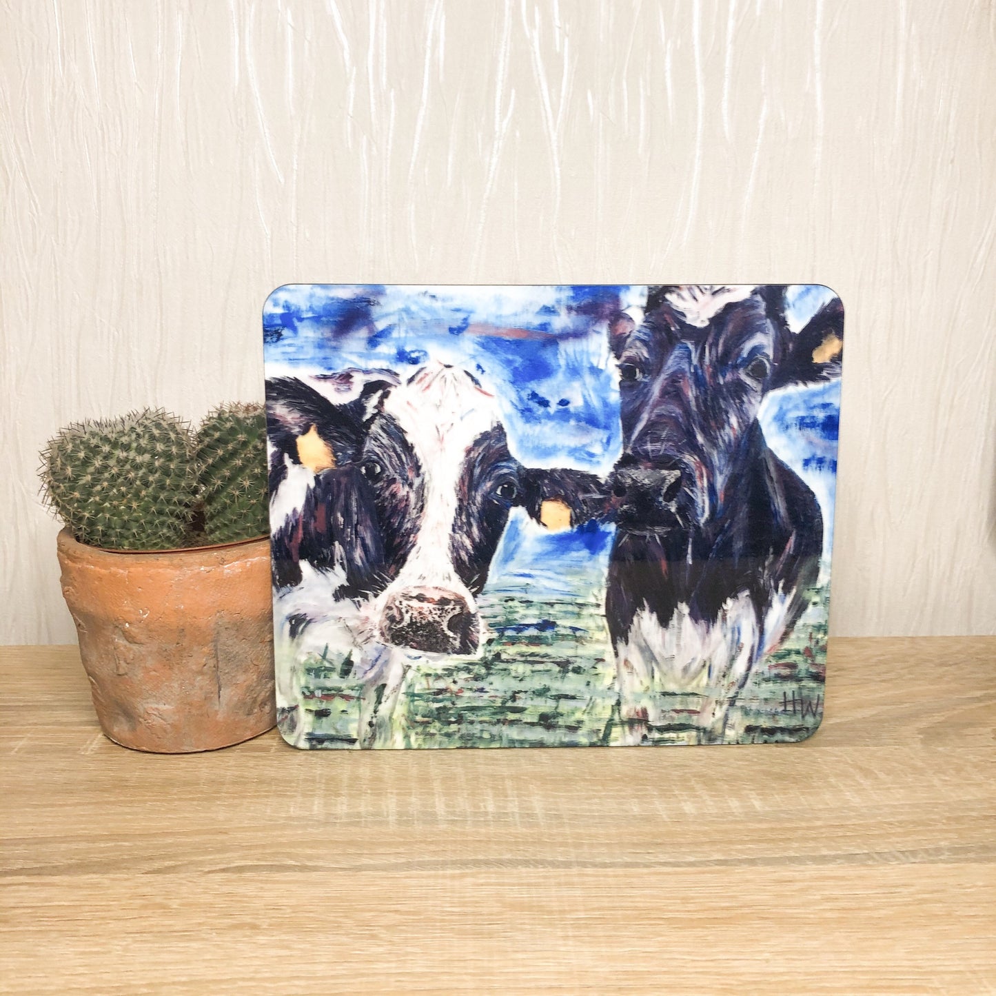 Minnie & Maude | Dairy Cow Placemat | Farm Animal Table Mat