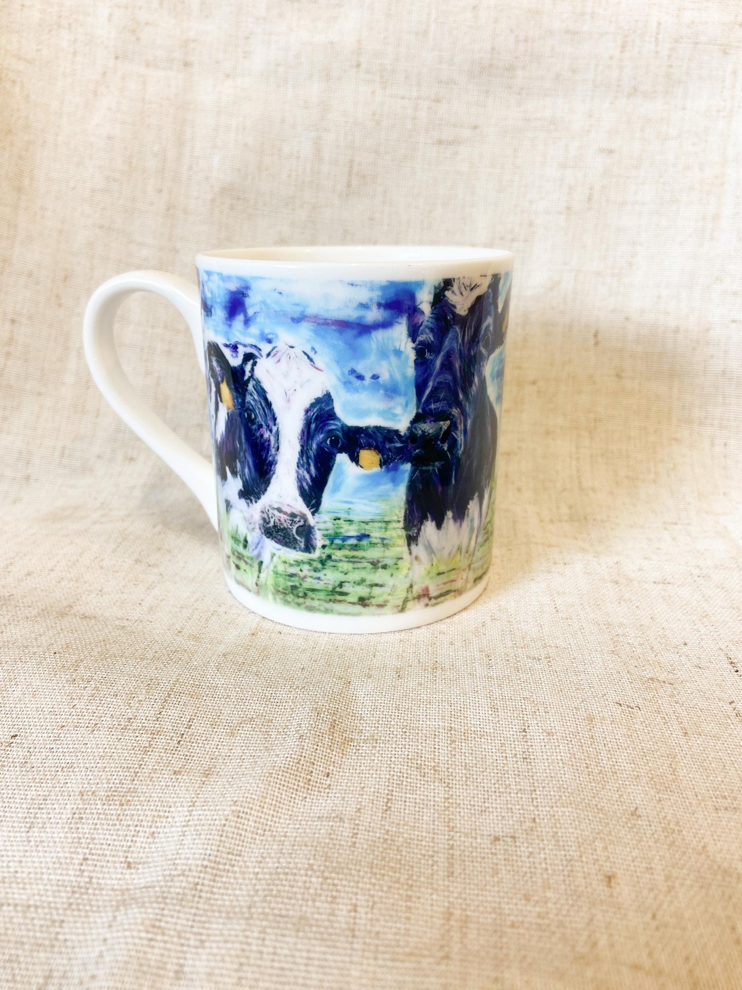 Minnie & Maude | Dairy Cow Fine Bone China Mug | 10 oz