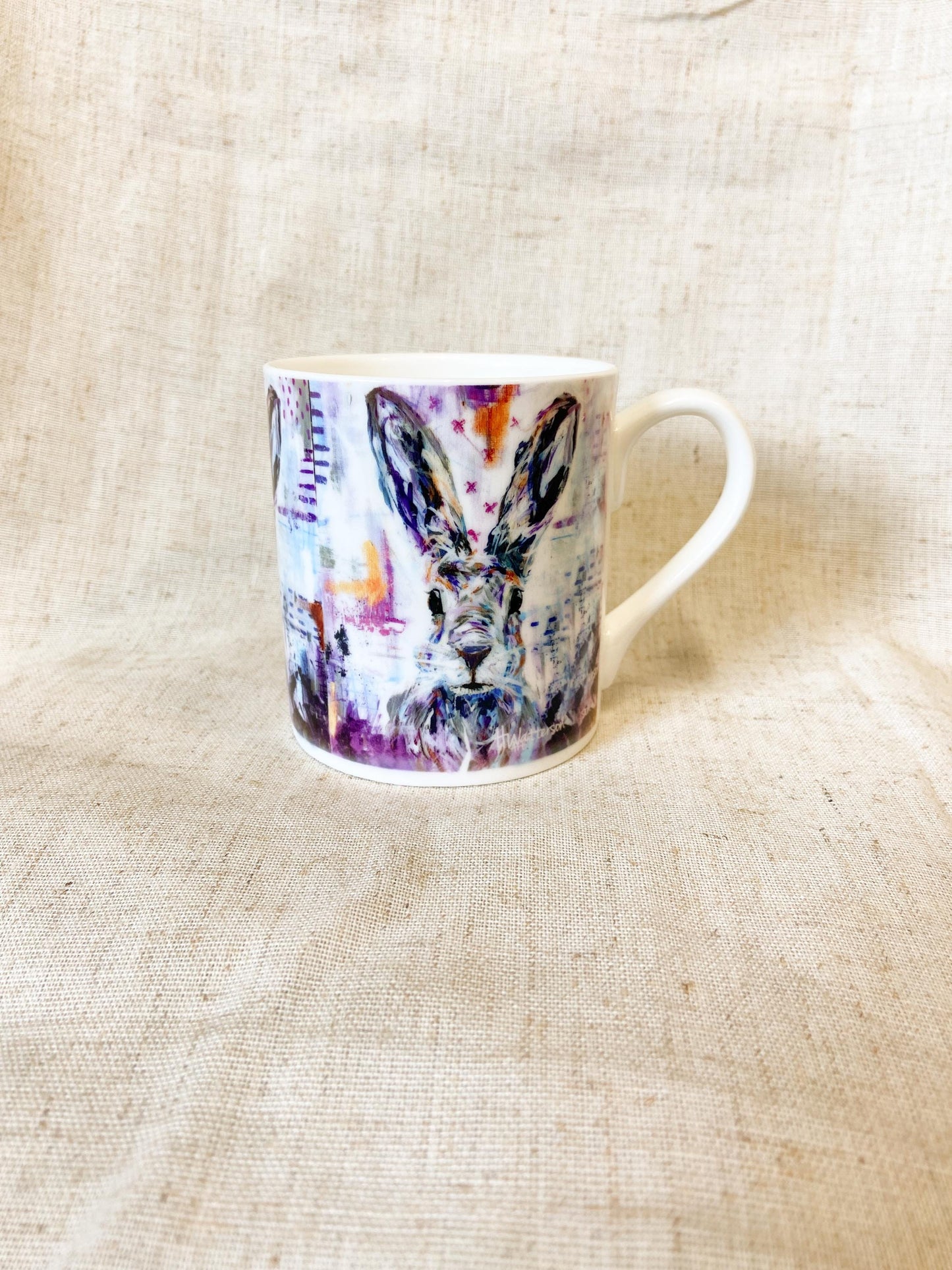 Ruby| Hare Fine Bone China Mug | 10 oz