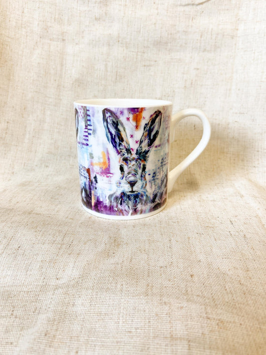 Ruby| Hare Fine Bone China Mug | 10 oz
