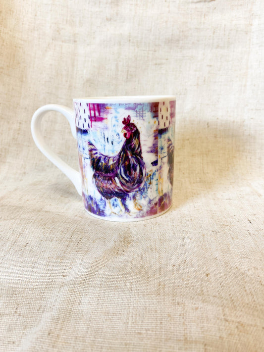 Henrietta |Brown Hen Fine Bone China Mug | 10 oz