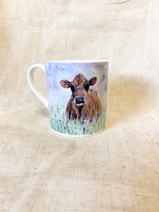 Joyce| Jersey Cow Fine Bone China Mug | 10 oz