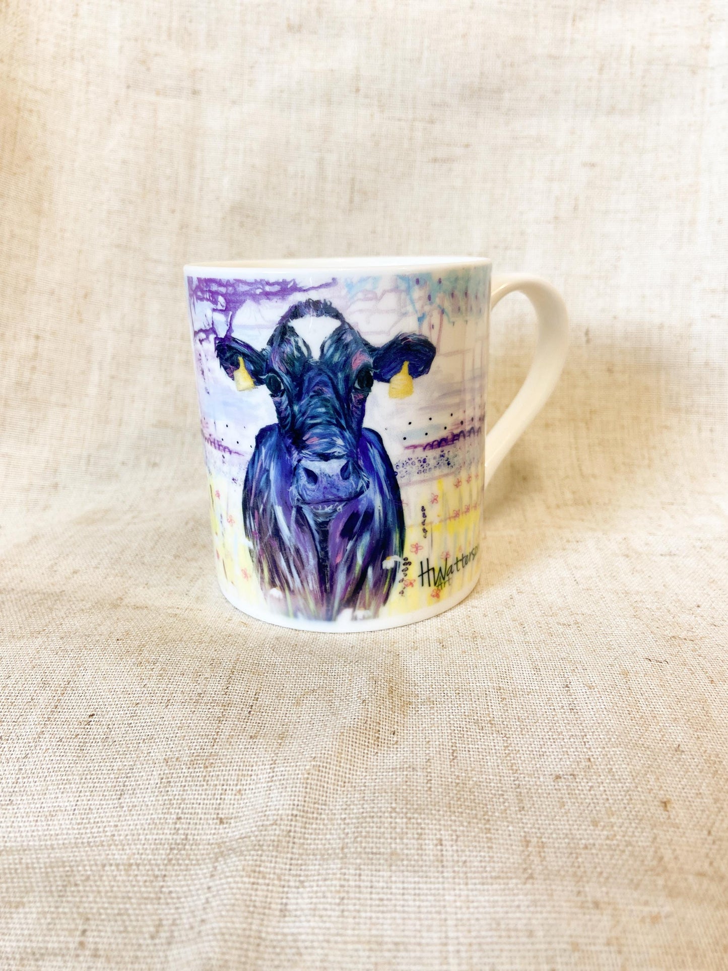 Jackie | Dairy Cow Fine Bone China Mug | 10 oz