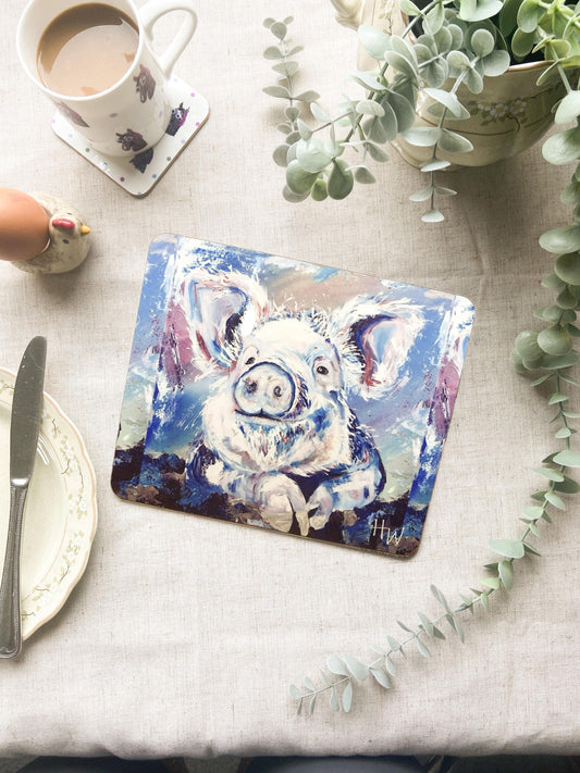 Wilbur| Pig Placemat | Farm Animal Table Mat