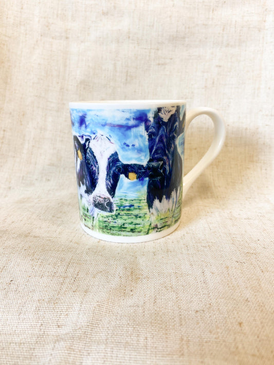 Minnie & Maude | Dairy Cow Fine Bone China Mug | 10 oz