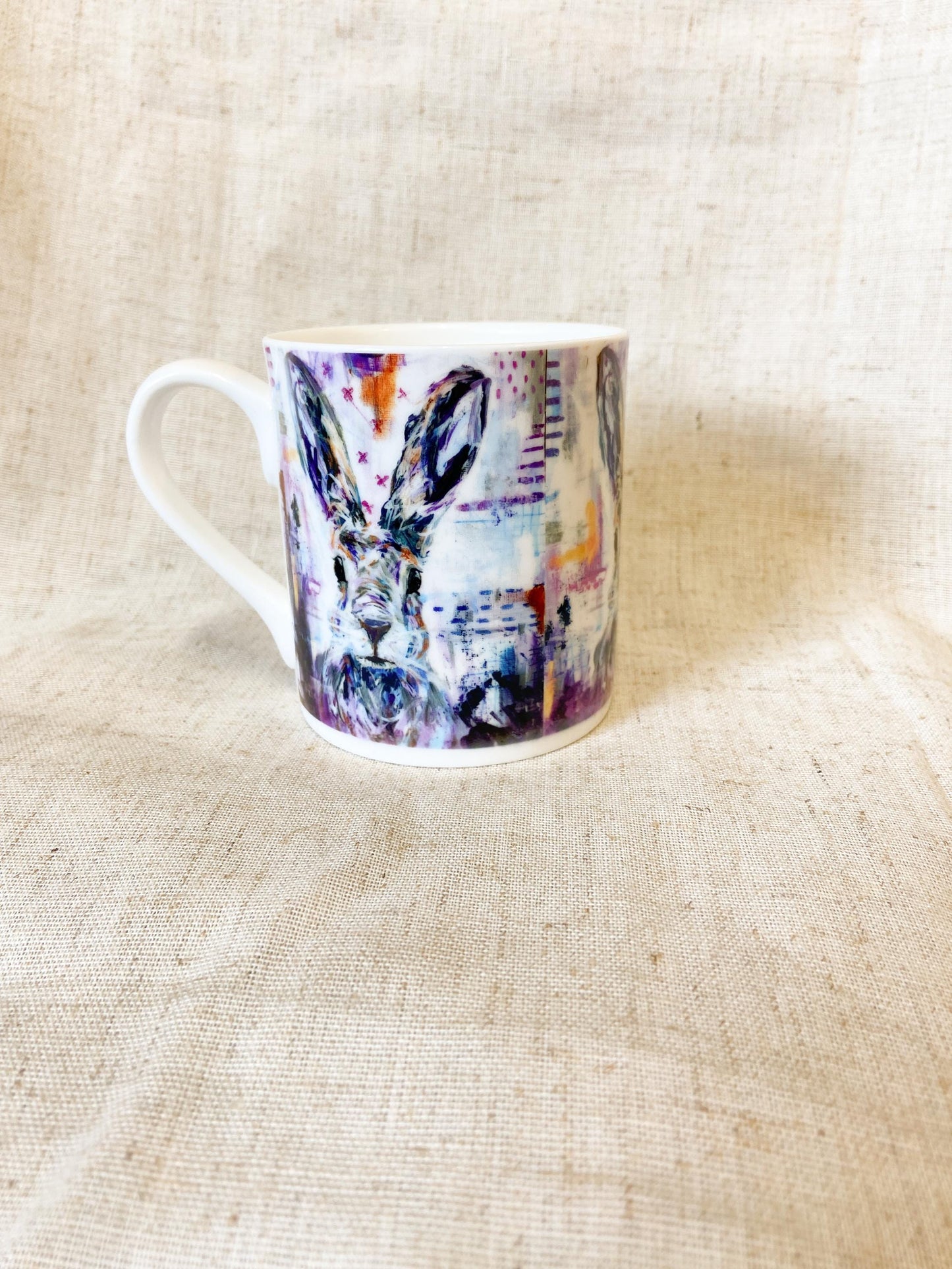 Ruby| Hare Fine Bone China Mug | 10 oz