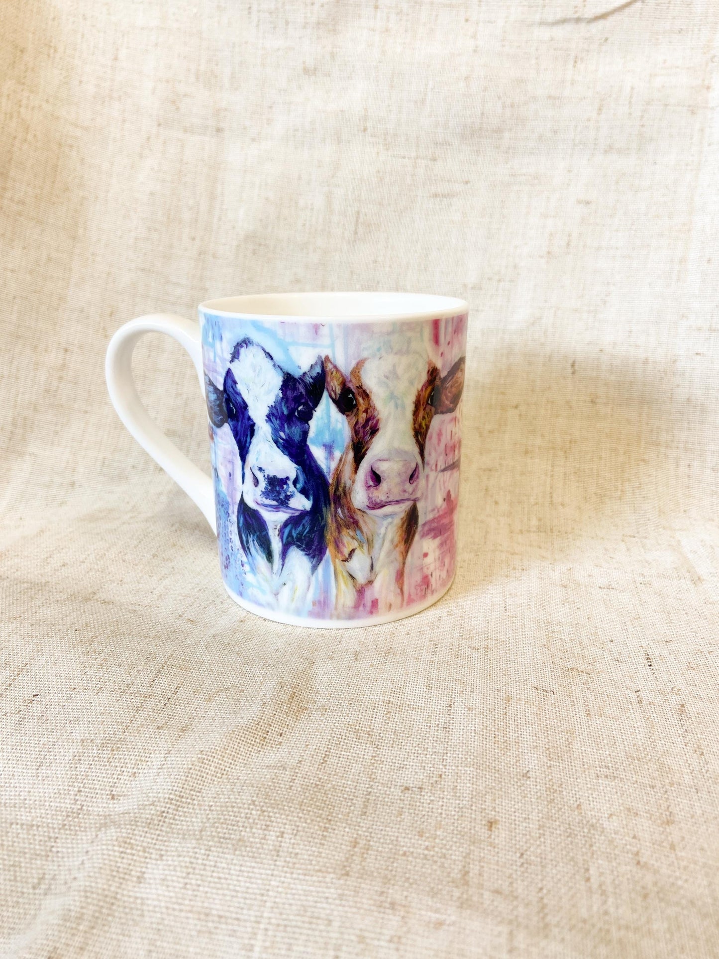 Meg & Milly |Dairy Cow Fine Bone China Mug | 10 oz