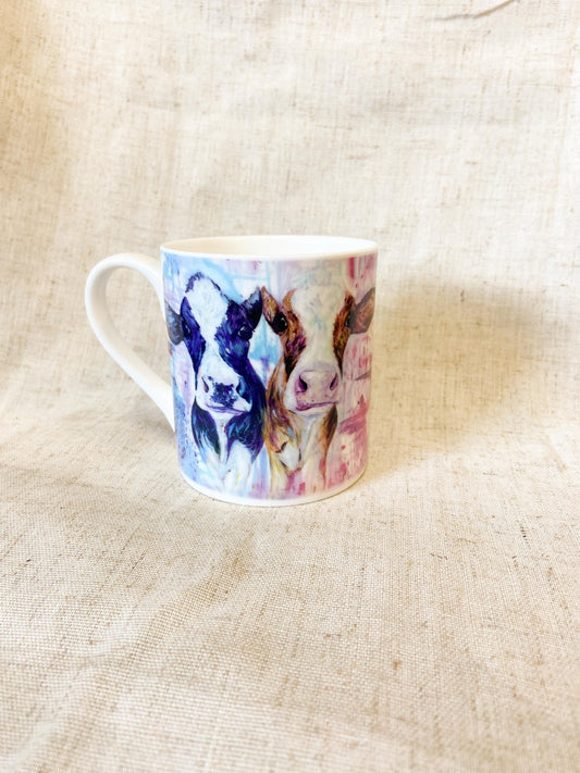 Meg & Milly |Dairy Cow Fine Bone China Mug | 10 oz