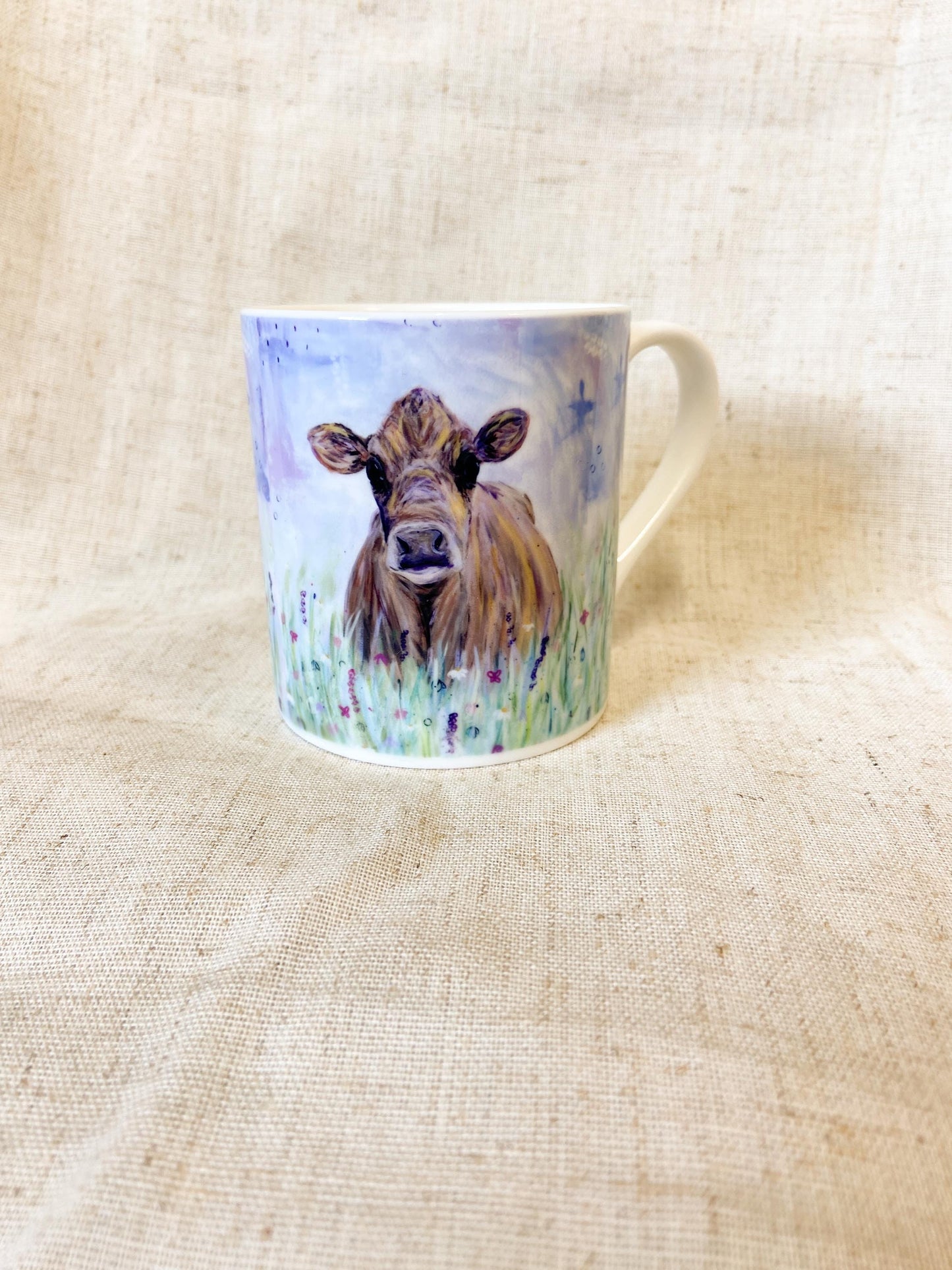 Joyce| Jersey Cow Fine Bone China Mug | 10 oz