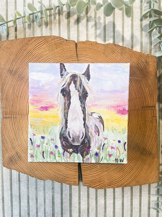"Flo" | Original Mini Painting  |  H. Watterson Art 