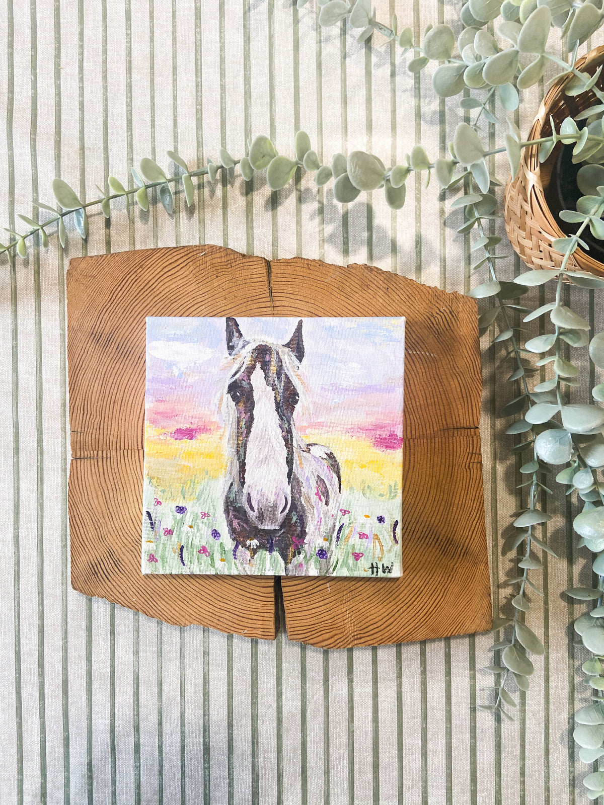 "Flo" | Original Mini Painting  |  H. Watterson Art 
