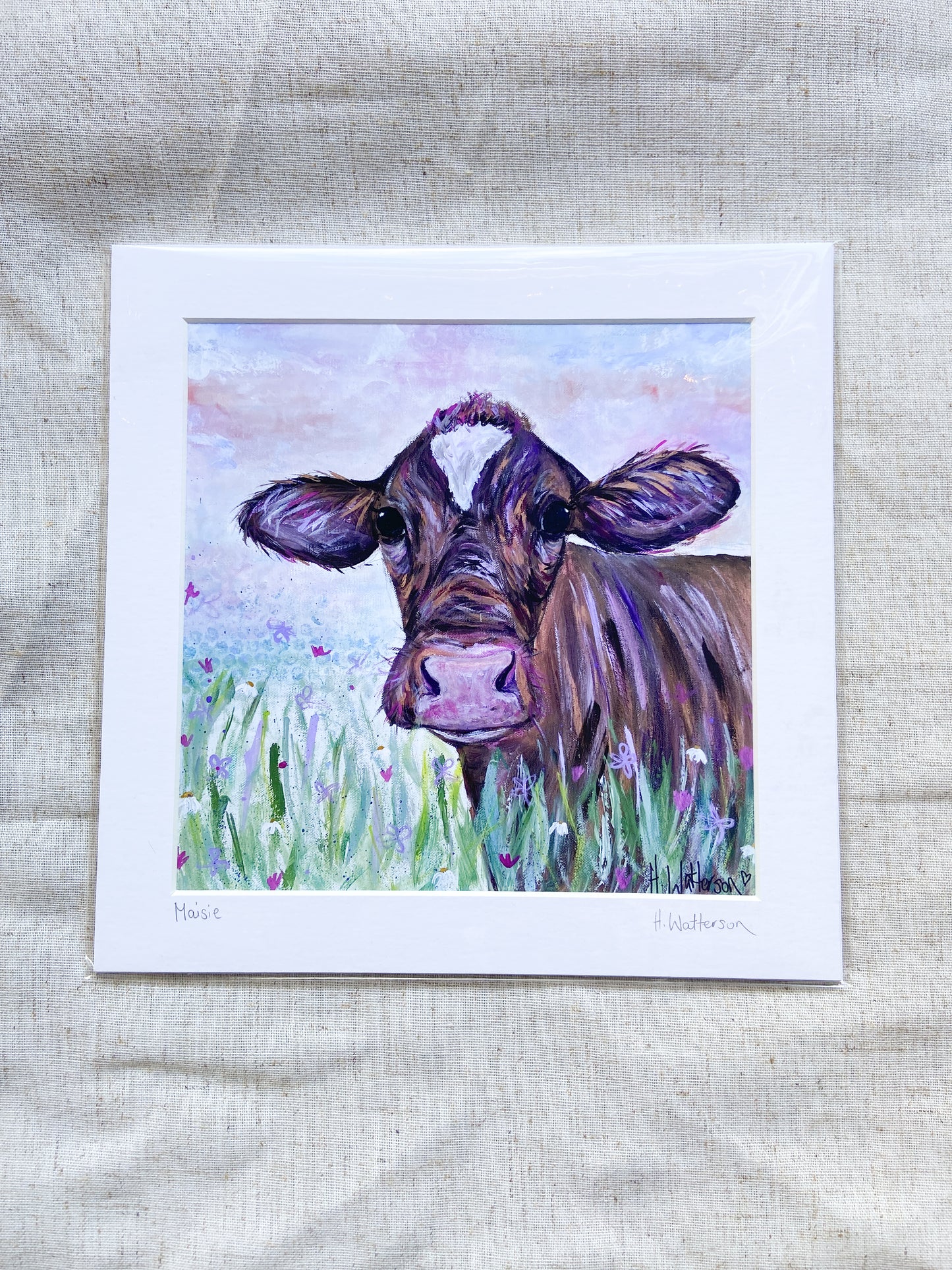 Maisie | Ayrshire Cow Print | Colourful Farm animal Print