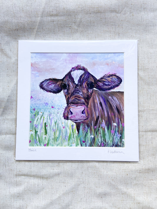 Maisie | Ayrshire Cow Print | Colourful Farm animal Print