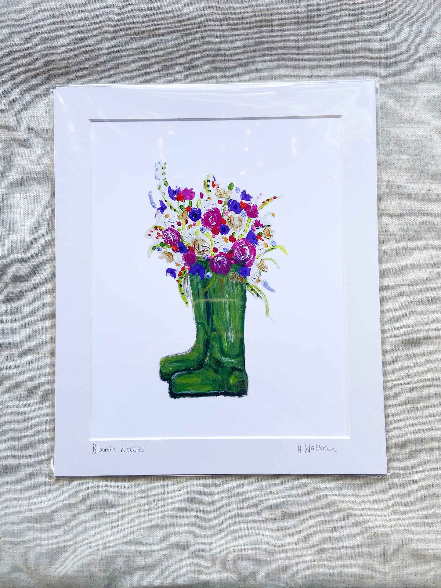 Bloomin' Wellies | Colourful Farm Wellies Print