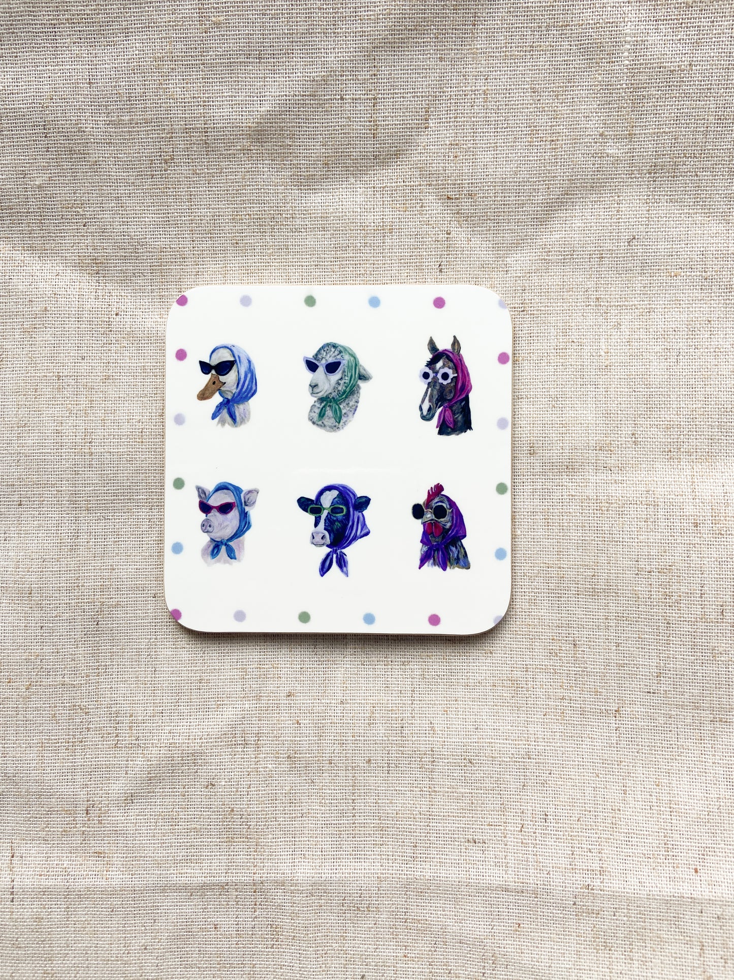 Sunglass ladies | Farm Animal Coasters |