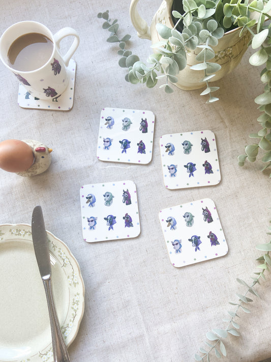 Sunglass ladies | Farm Animal Coasters |