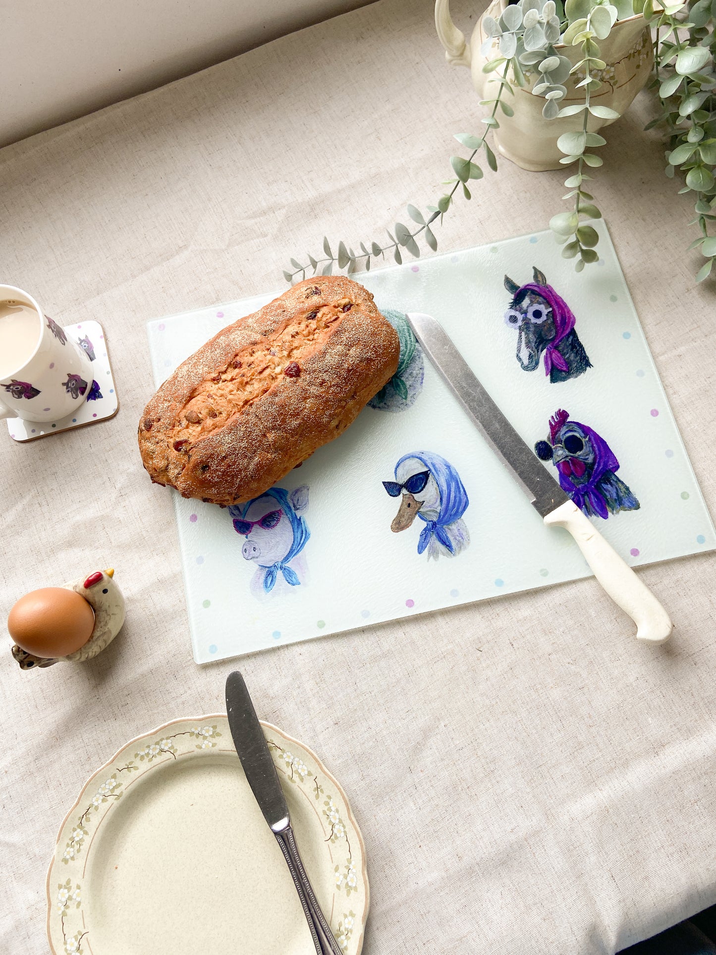The Sunglass ladies | Glass Chopping Board