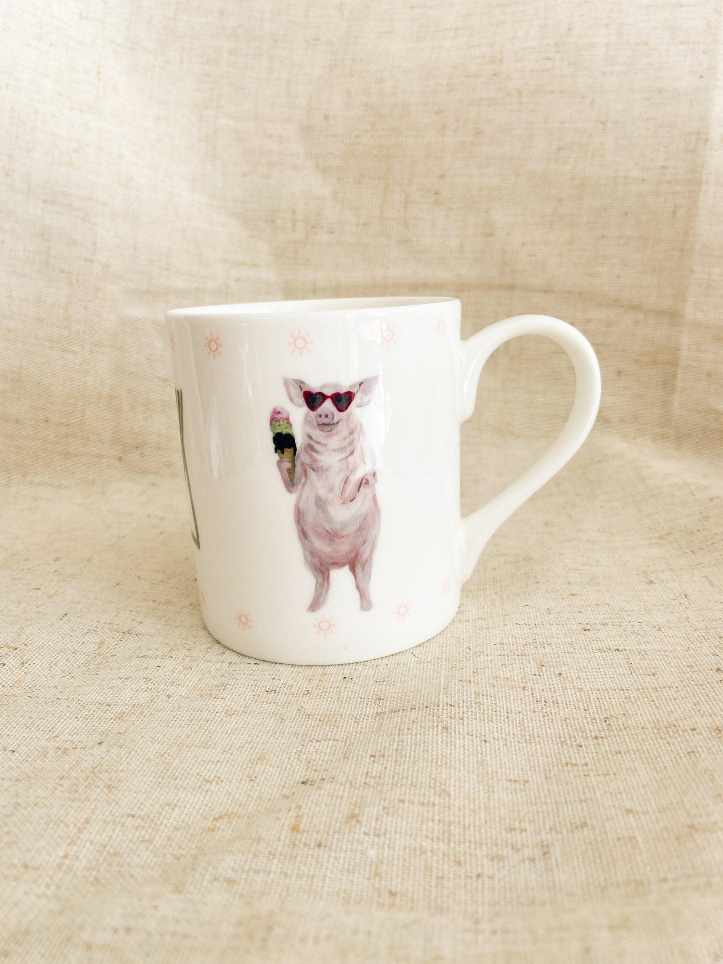 Holiday Pig | Pig Fine Bone China Mug | 10 oz