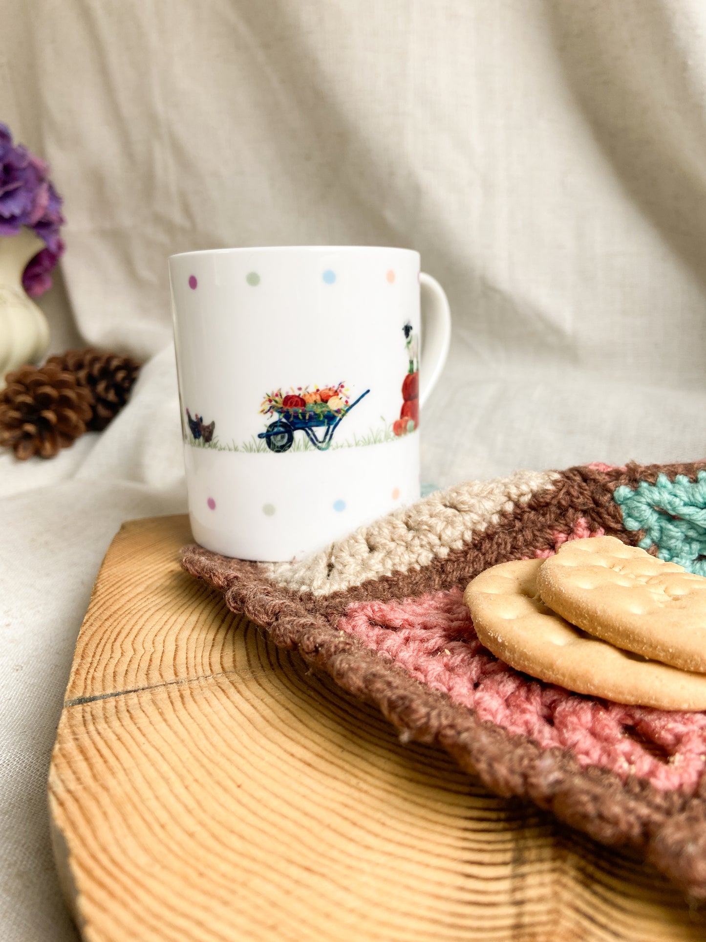 Autumn Ready | Autumn at the Farm Fine Bone China Mug | 10 oz
