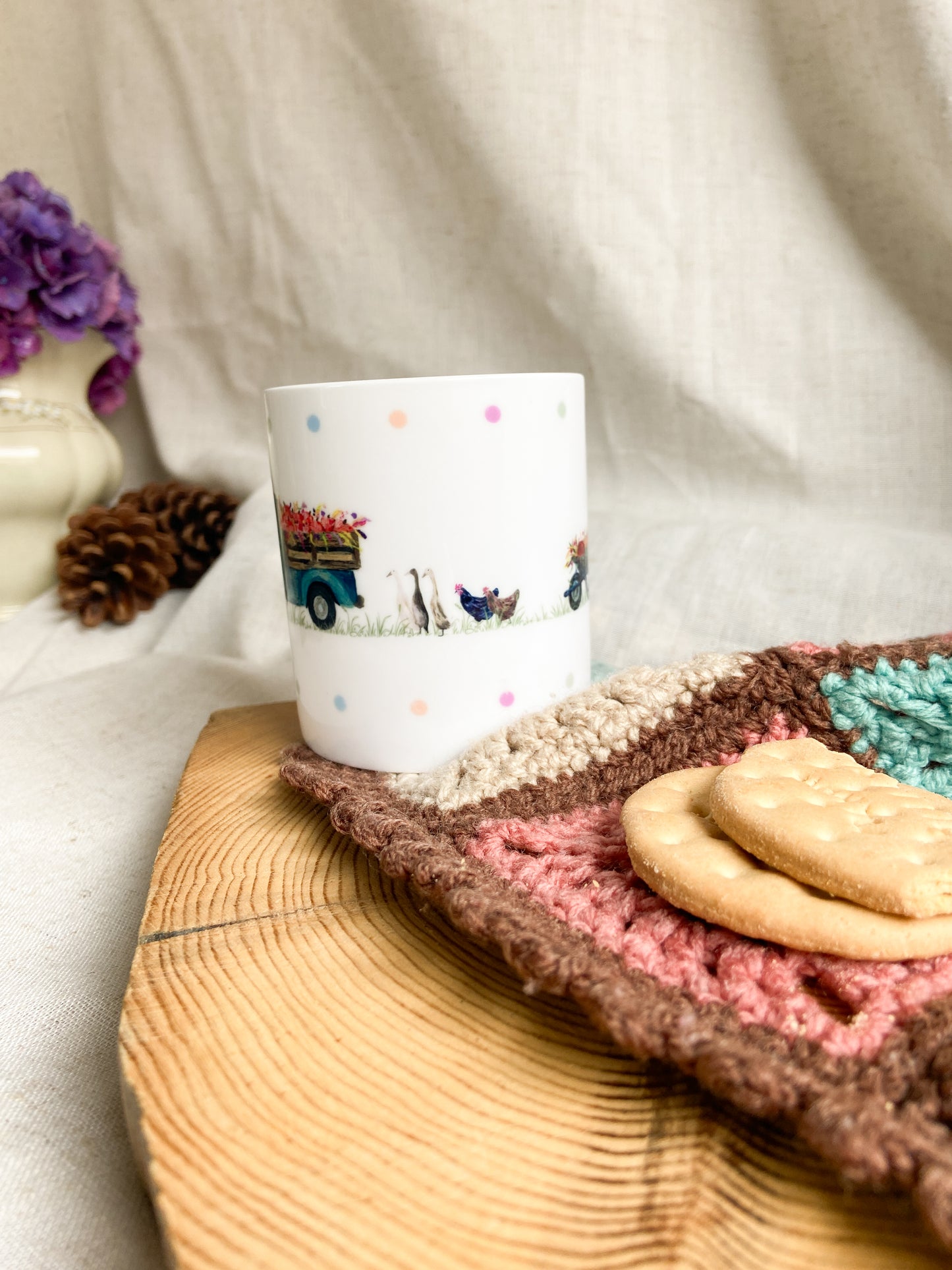 Autumn Ready | Autumn at the Farm Fine Bone China Mug | 10 oz