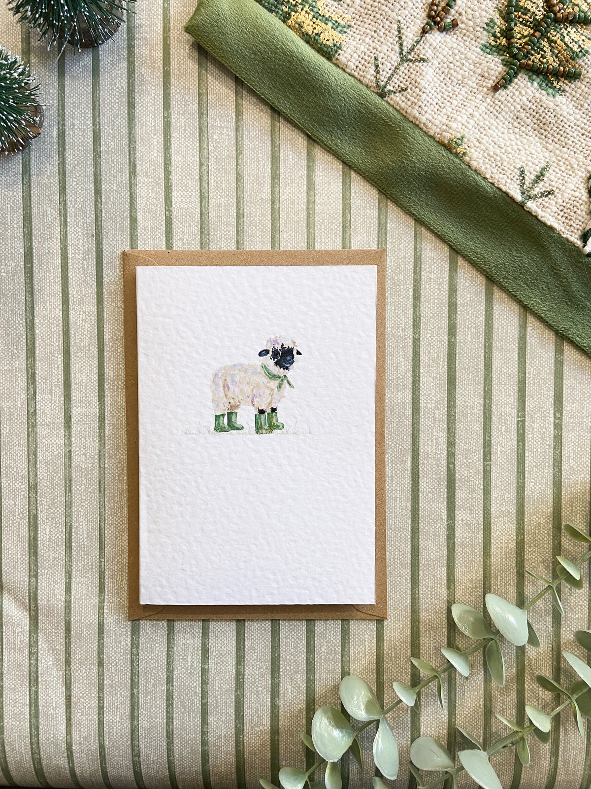 Greeting Card - Sheep in Wellies