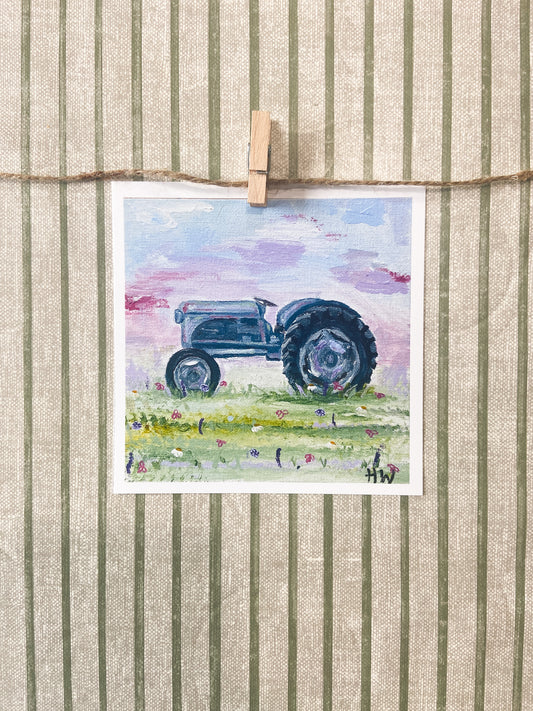 the little grey Fergie | 5x5" Print
