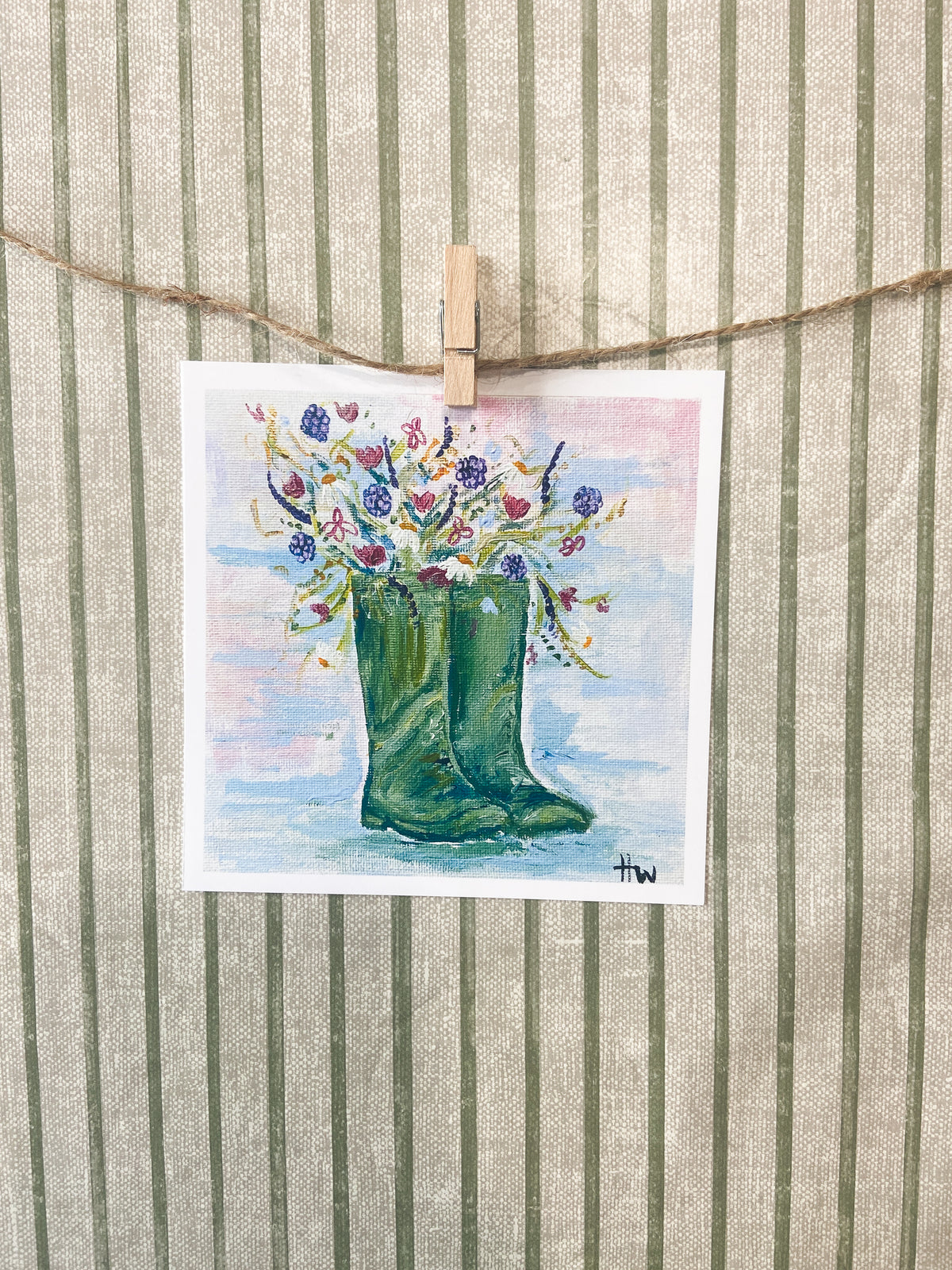 Wellies | 5x5" Print