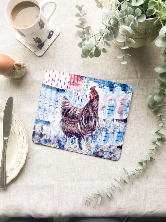 Henrietta | Brown Hen Placemat | Farm Animal Table Mat