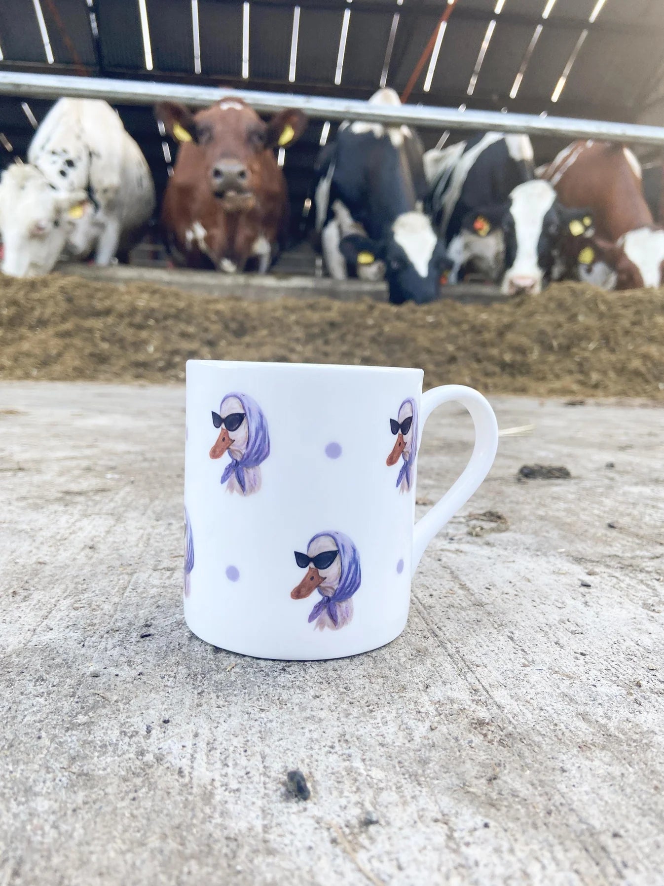 Daisy | Sunglass lady | Duck Fine Bone China Mug | 10 oz