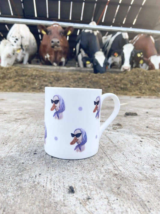 Daisy | Sunglass lady | Duck Fine Bone China Mug | 10 oz