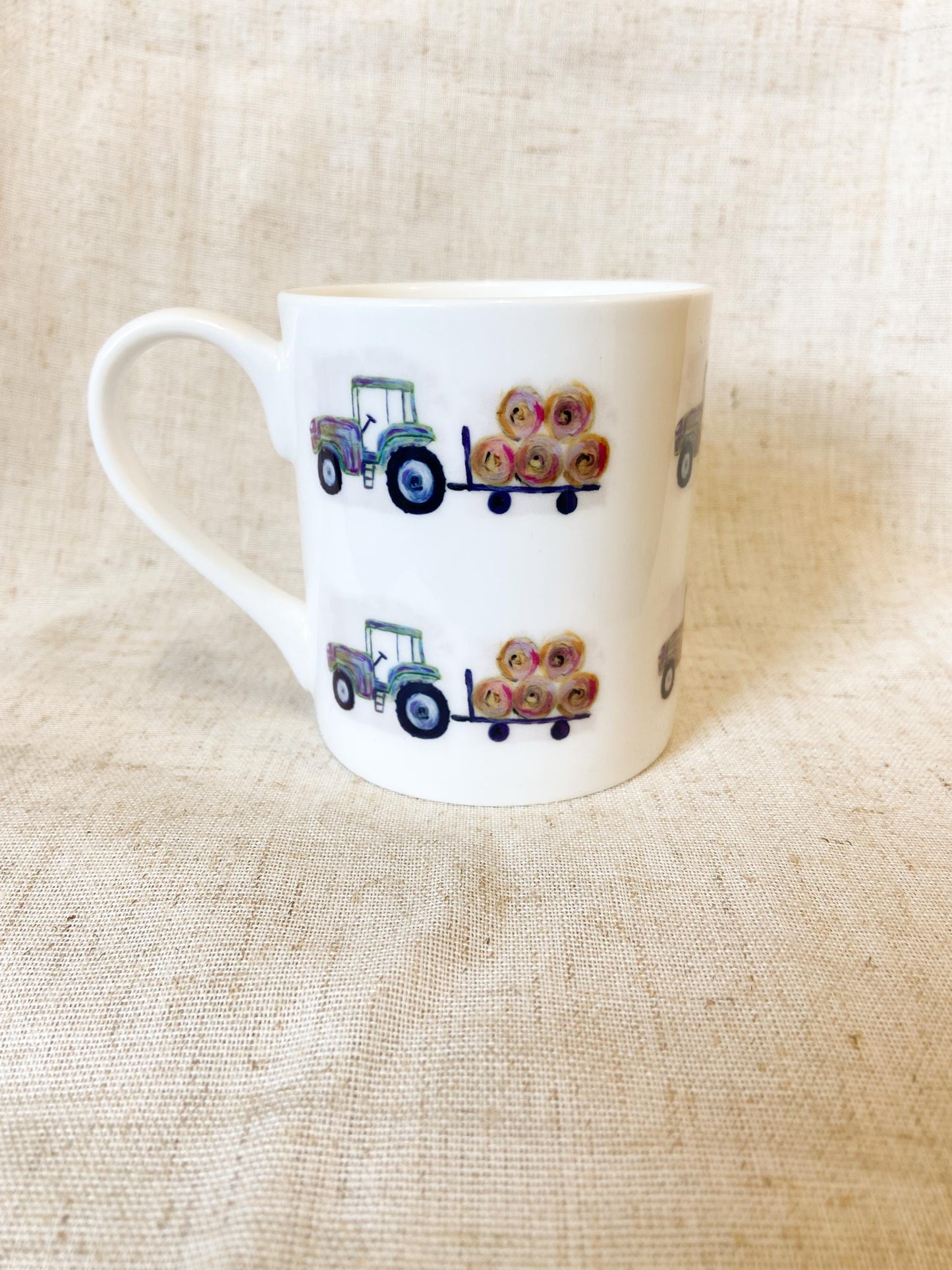Tractor & Bails | Fine Bone China Mug | 10 oz