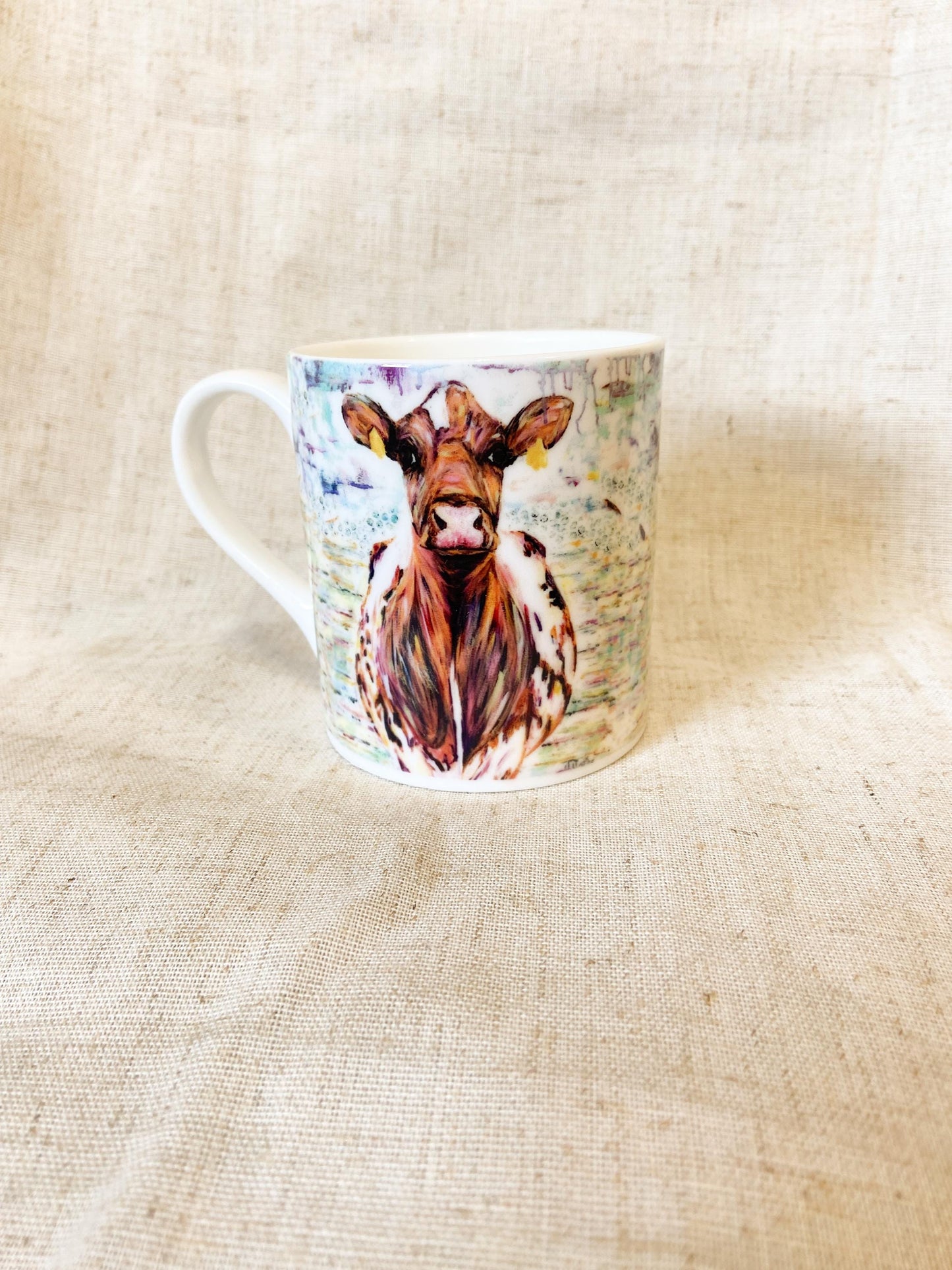 Ada | Ayrshire Cow Fine Bone China Mug | 10 oz