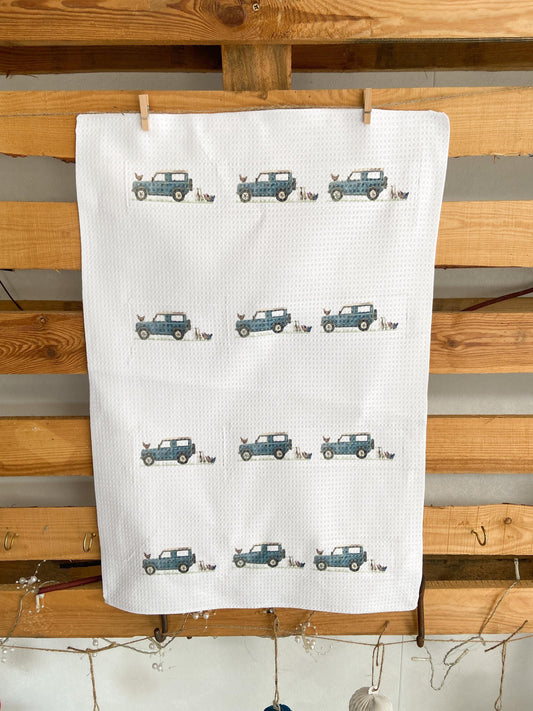 Land Rover Tea Towel | Country Kitchen Decor