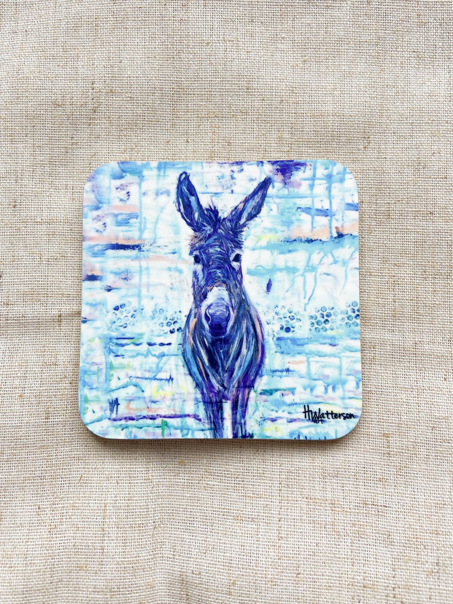 Gracie | Donkey Coaster | Colourful Farm Animal Drink Coaster