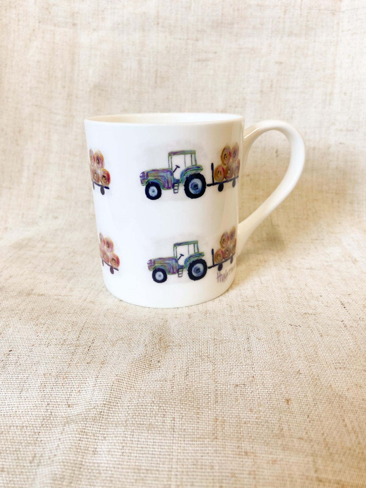 Tractor & Bails | Fine Bone China Mug | 10 oz